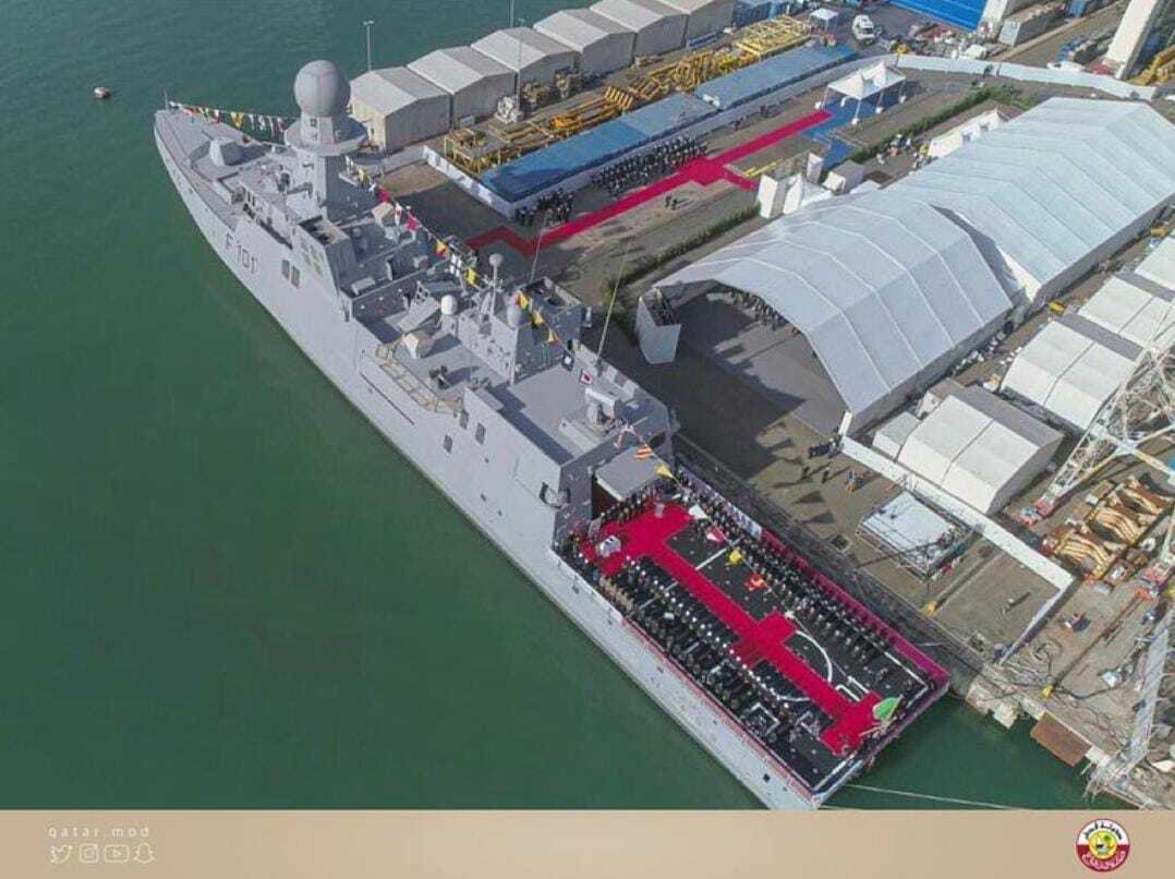 La marine du Qatar reçoit la première corvette “Al Zubarah” d’Italie