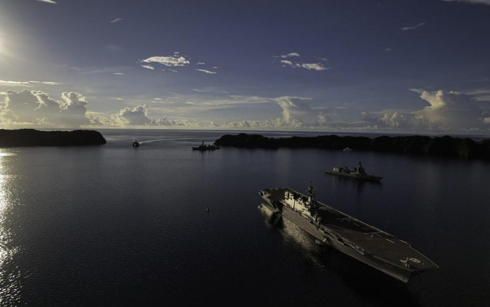 Exercice des marines américaines et japonaises à Palau