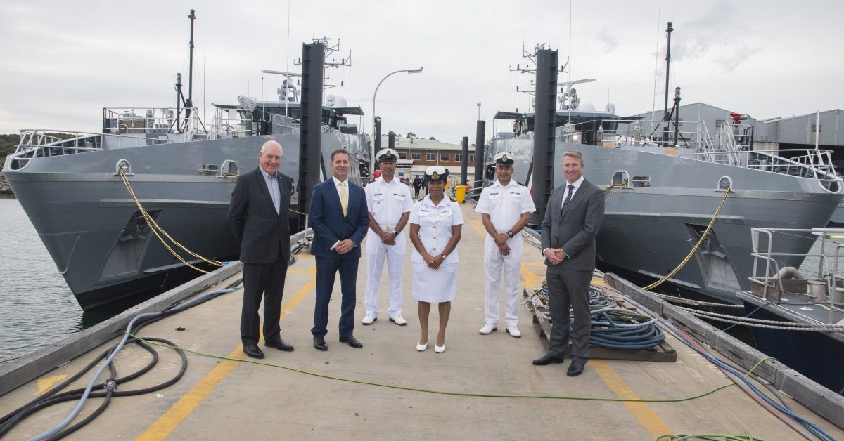 Navires de classe Cape TTS Port of Spain et TTS Scarborough mis en service dans la Garde côtière de Trinité-et-Tobago