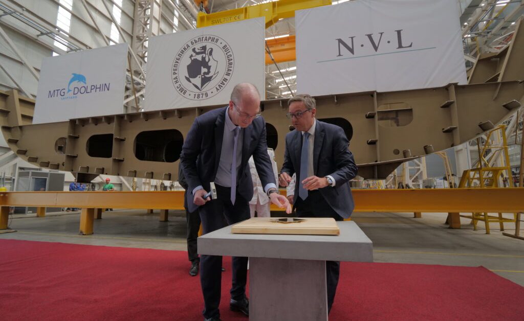 Le groupe NVL pose la quille du 2e MMPV pour la marine bulgare