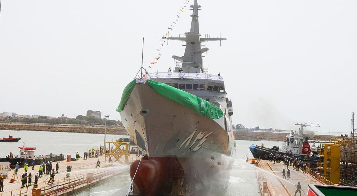 Lancement de la quatrième corvette de classe Avante-2200 de la marine royale saoudienne