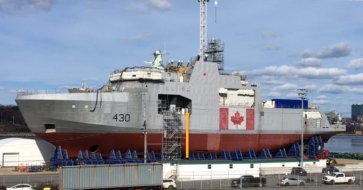 La Marine royale canadienne met en service le NCSM Harry DeWolf