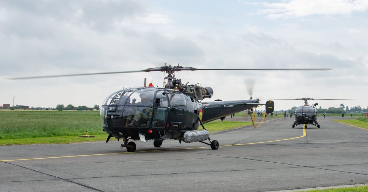 L’armée de l’air belge retire ses hélicoptères utilitaires Alouette III