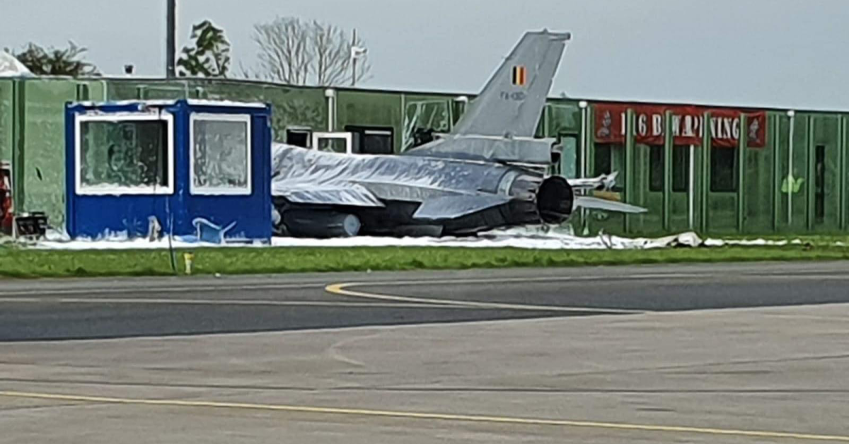 Deux blessés dans un incident de démarrage d’un F-16 belge sur une base aérienne néerlandaise