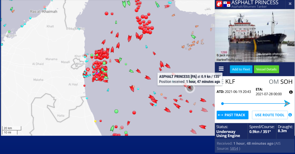 L’implication de l’Iran soupçonnée dans le détournement du pétrolier Asphalt Princess