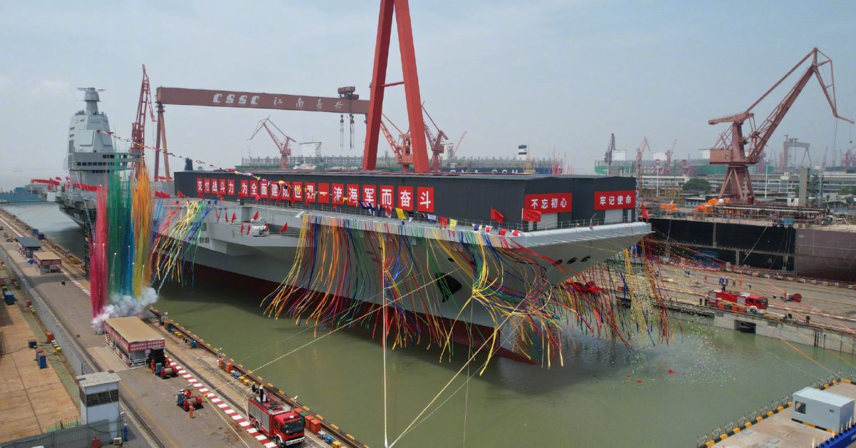 La Chine lance le Fujian Type 003 Carrier – Voici ce que nous savons