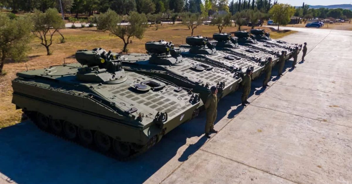 La Grèce reçoit les 6 premiers véhicules de combat d’infanterie de type Marder 1A3 d’Allemagne