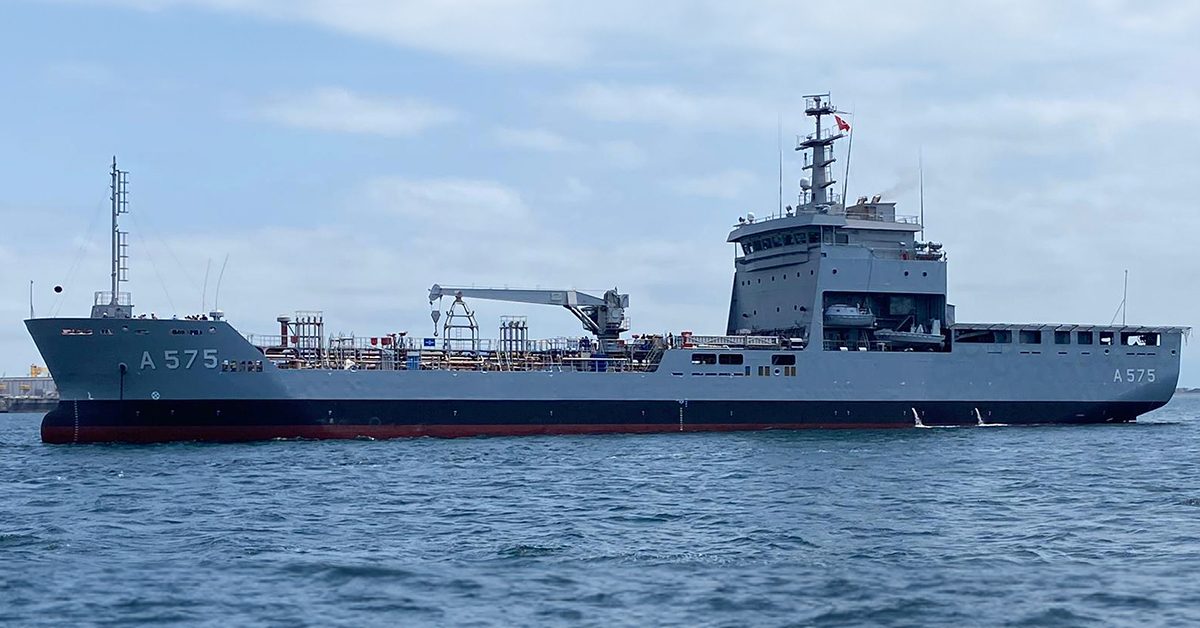 TCG ARİF EKMEKÇİ (A-575) Le navire de soutien logistique commence les essais en mer